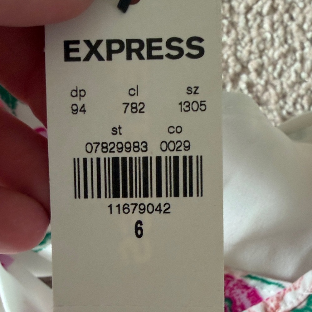 Express Floral Ruffle Dress - Picture 5 of 5